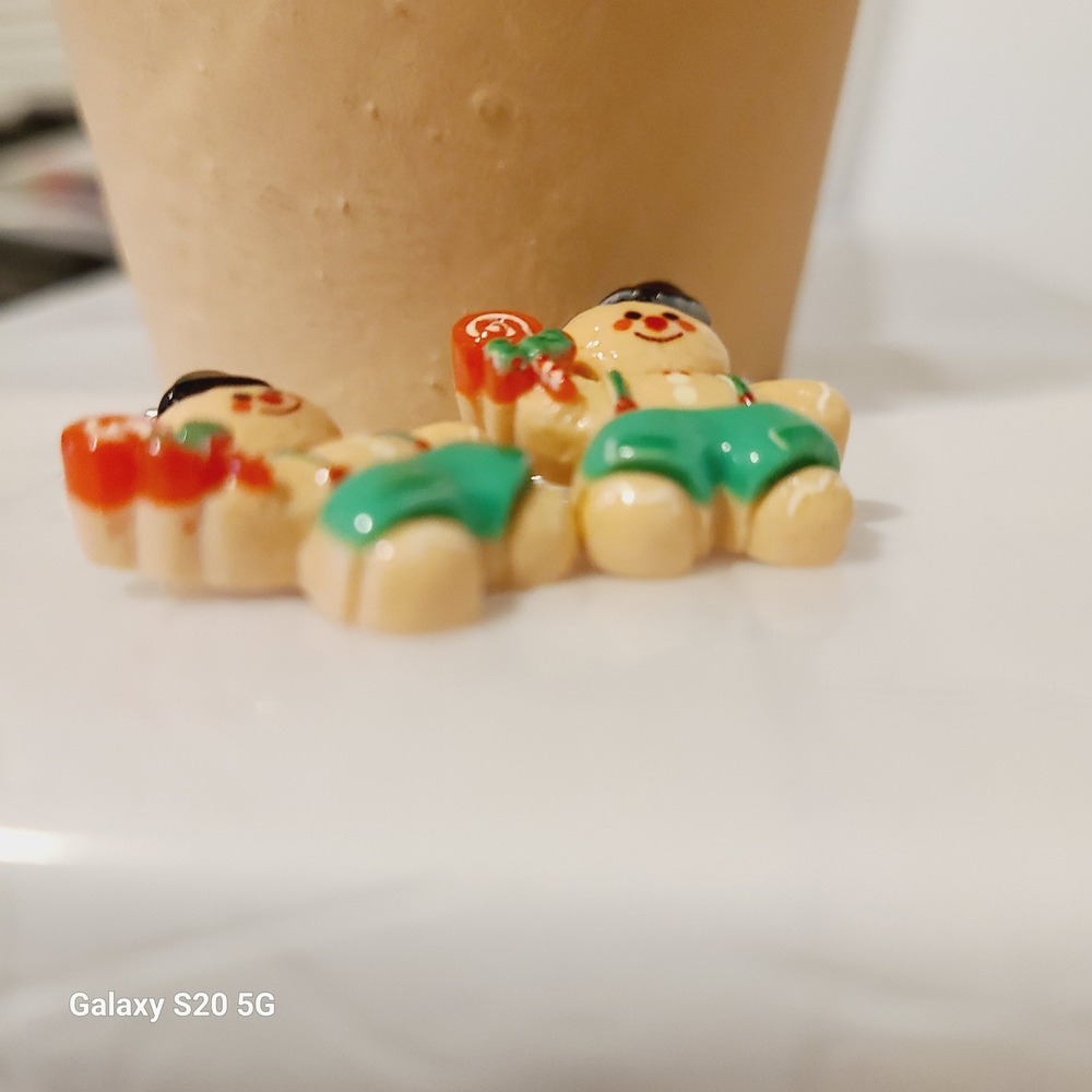 Cute Gingerbread Man Earrings Candy Lollipop Holiday Christmas Festive‎ Jewelry - Picture 4 of 5